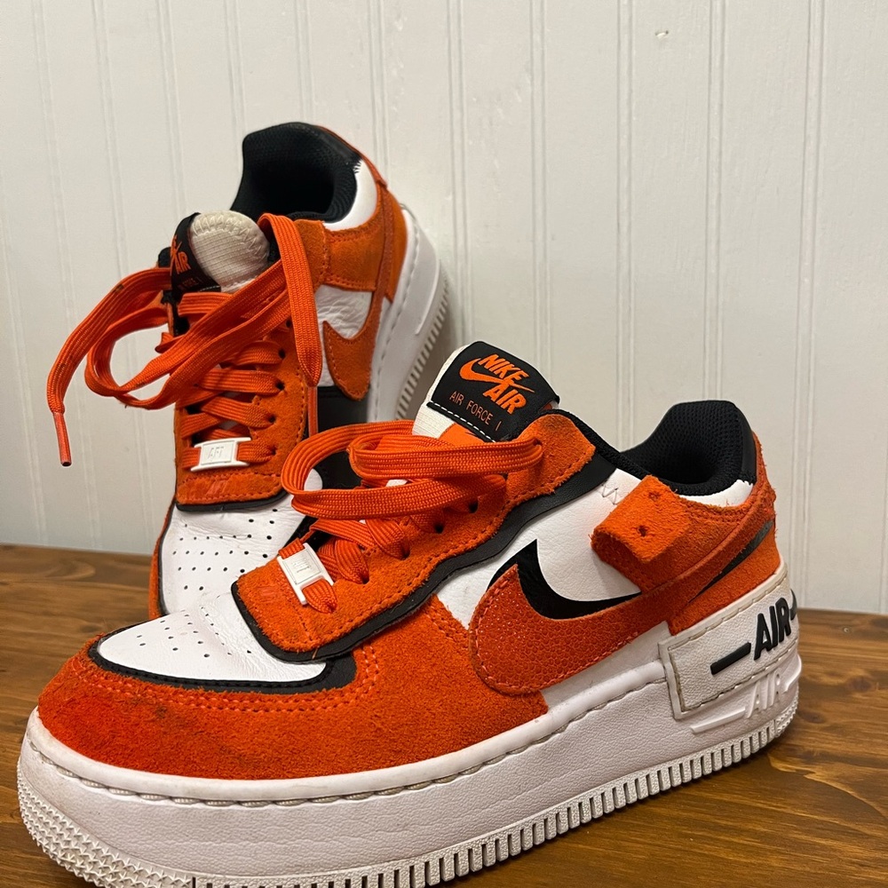 Nike Air Force 1 Low in Bold Orange and White